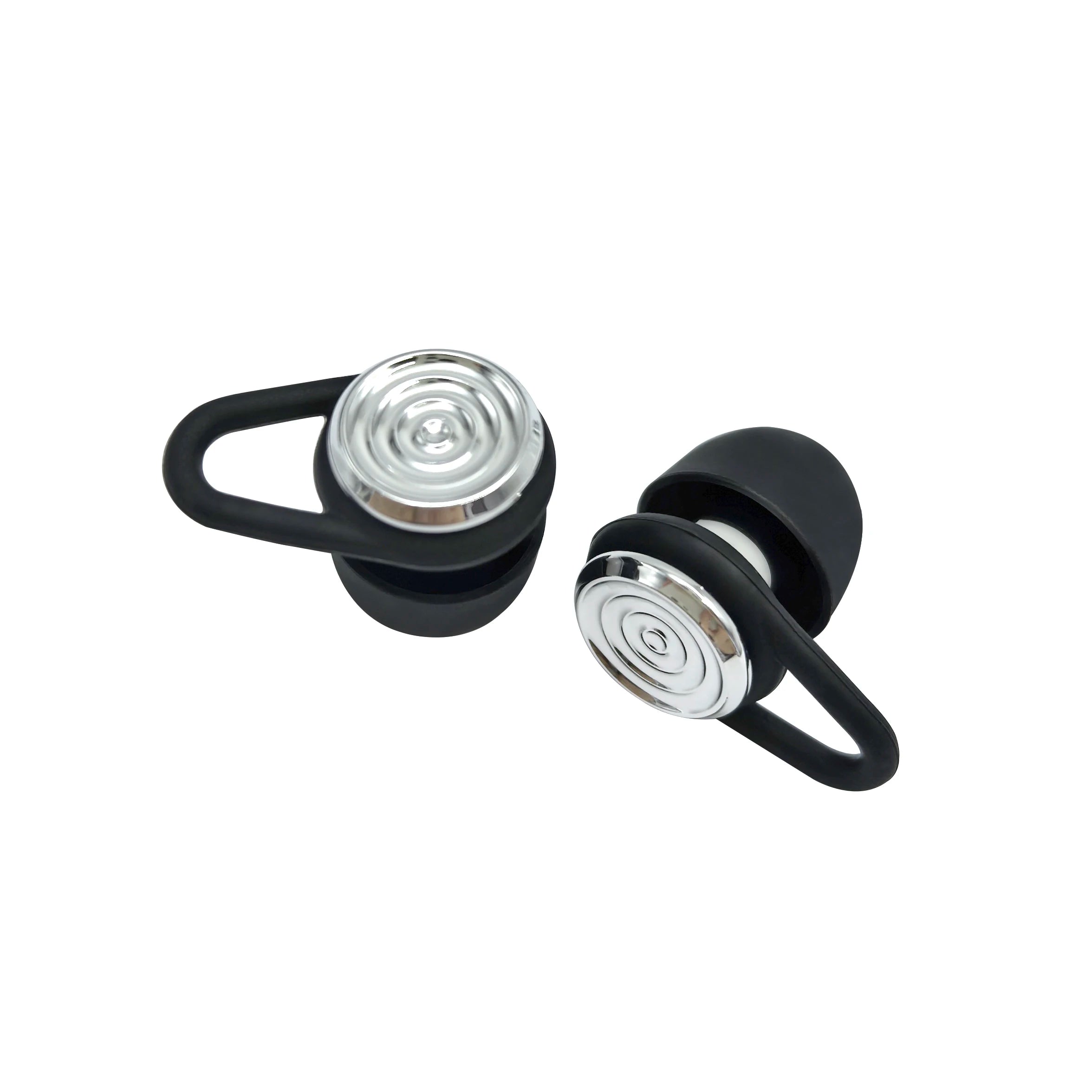 Olyga EP00 Silicone Professional Earplug Anti-Noise Ear Plugs for Work Travel Focus Learning Reduce Disturbances – 28dB – CE Certified – Reusable – Black / Gold / Silver