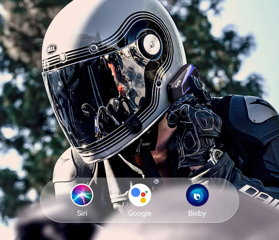 LEXIN B4FM-X Motorcycle Bluetooth Intercom – 10-Rider Music Sharing