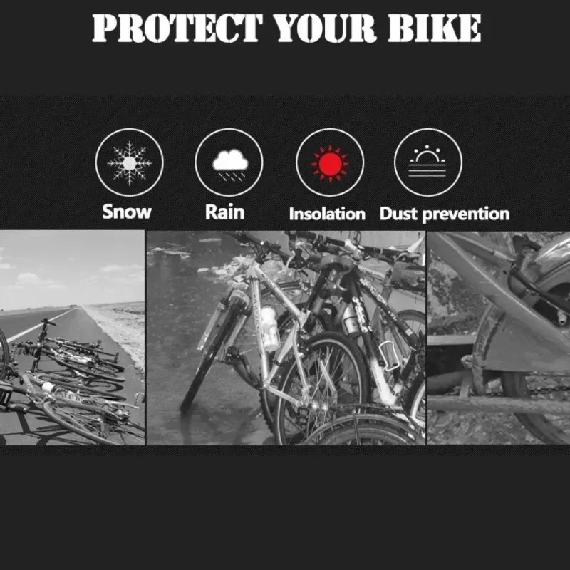 Waterproof Bicycle Gear Raincover Outdoor Sunscreen Motorcycle Bike Cover MTB Case Protector Bike Accessory – UV Protection Easy Install Grey / Plastic (1pc / 2pcs)