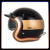 Open Face Helmets – DOT 3/4 Motorcycle Helmet with HD Visor, Vintage All-Season Design for Men & Women