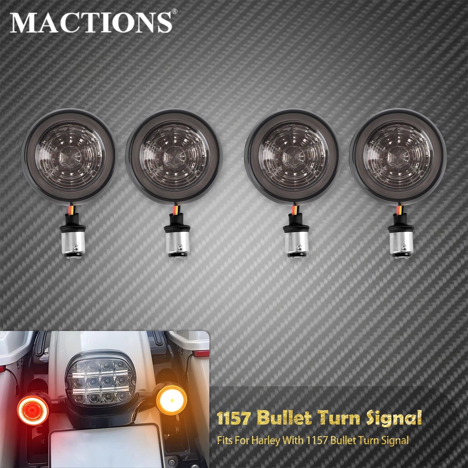 LED Turn Signal Bulbs – 1157 LED Indicator Light for Harley-Davidson