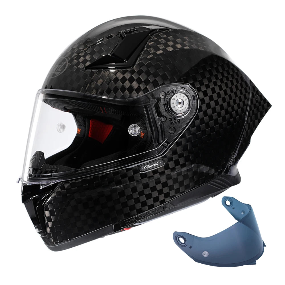 Carbon Fiber Helmets – Lightweight Full Face Motorcycle Helmet, DOT & ECE Approved for Men & Women