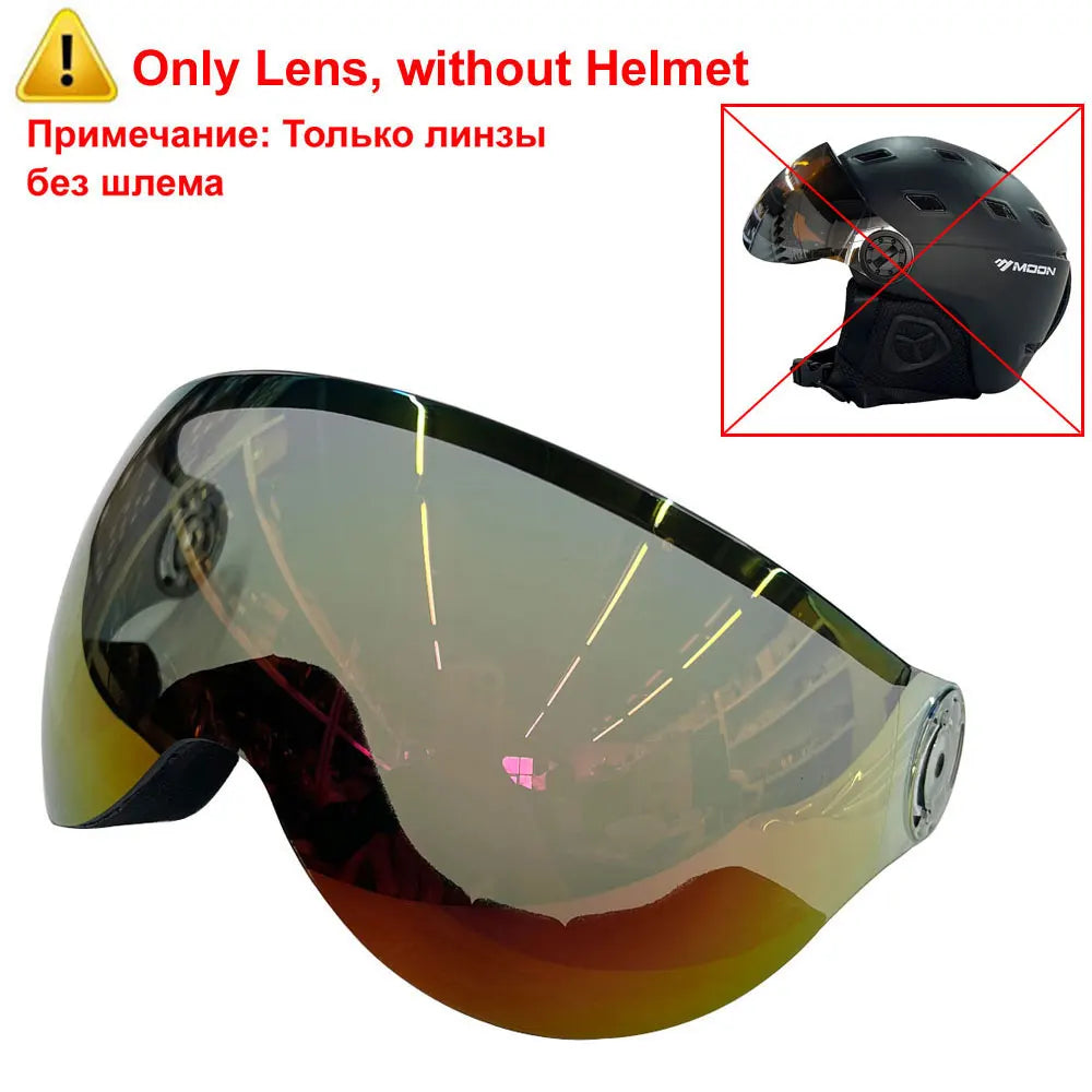 Ski and Snowboard Helmet with Integrated Goggles