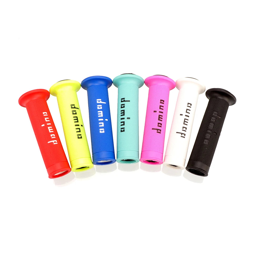 Universal Motorcycle Handlebar Grips 7/8" Left 22mm Right 24mm Non-Slip Silicone Gel Rubber Brake Grips for ATV Dirt Pit Bike Racing Motocross – 9 Colors (1 Pair)