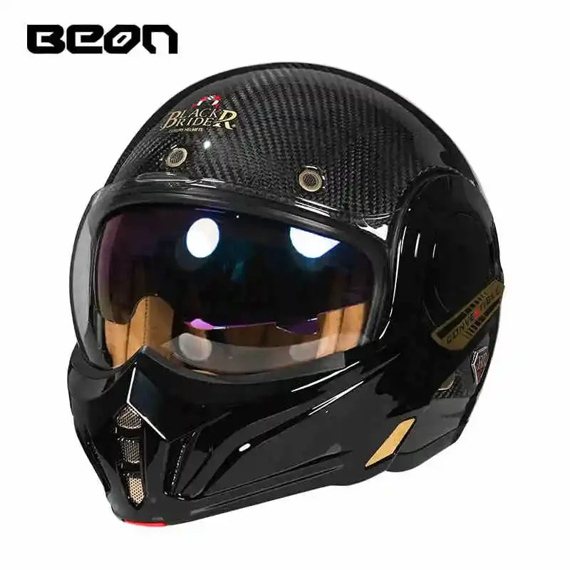 BEON BR70 Modular Helmets – Urban Flip-Up Full Face Motorcycle Helmet for Street & Racing
