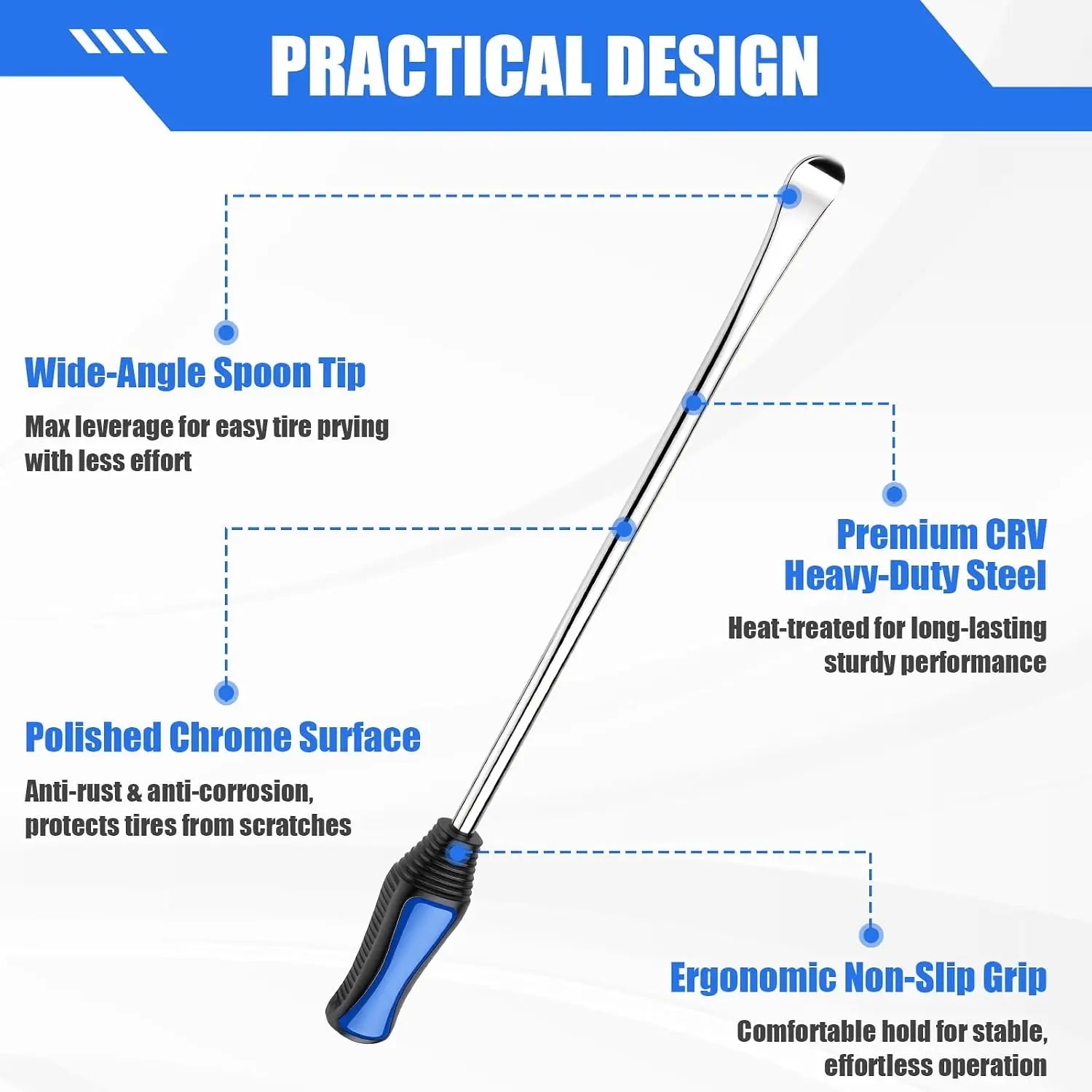 15 Inch Tire Spoons Kit 24PCS – Motorcycle & Dirt Bike Tire Changing Tool Kit – Rim Protectors, Valve Core Tool & Valve Stem Caps – $48