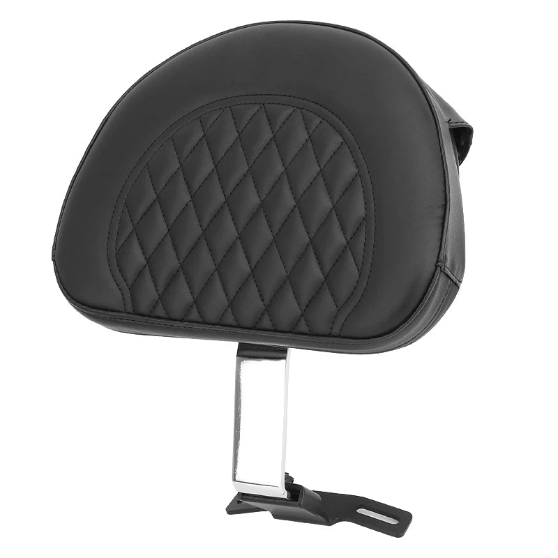 Motorcycle Adjustable Plug In Driver Backrest Rider Sissy Bar Pad For Harley Dyna Softail Electra Road Street Glide Road King