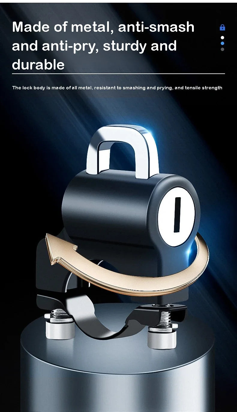 Motorcycles Helmet Lock Anti-theft Helmet Lock Handlebar Mount Motorcycle Electric Motorbike Security Lock Accessories