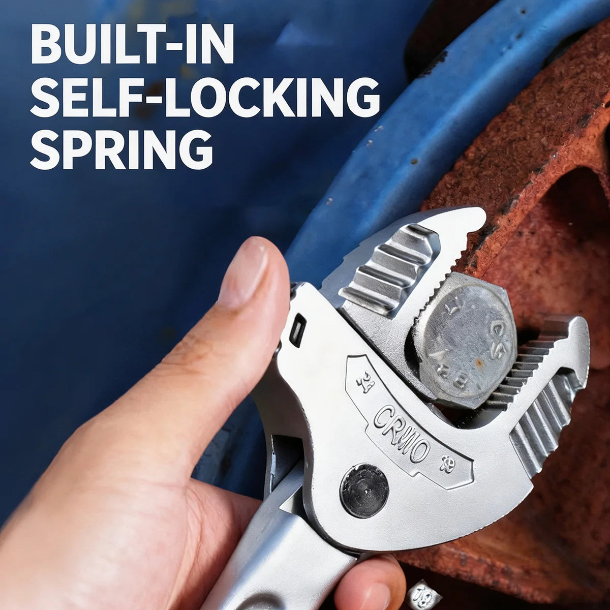 NIUXIANG Crab Claw Wrench – Heavy-Duty Adjustable Ratchet Self-Locking Wide Jaw – Auto / Motorcycle / Pipe Repair – from $10