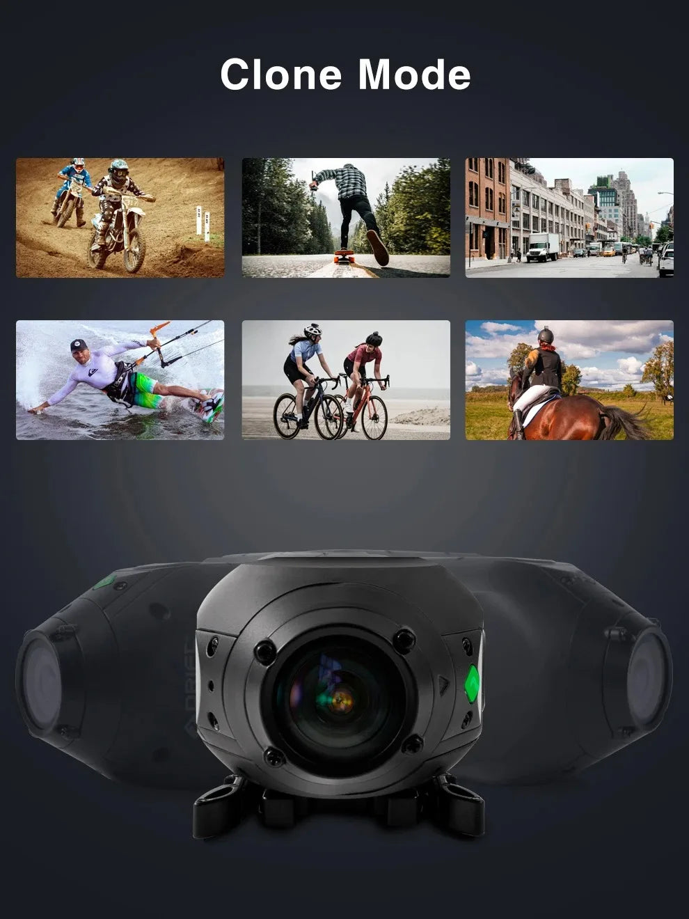 Drift XL PRO 4K WiFi IPX7 Waterproof Motorcycle Camera Helmet Cam 140° Wide Angle Live Stream Vlog Action Motorcycle Dash Cam DVR for Motorcycle Bicycle Bike Outdoor