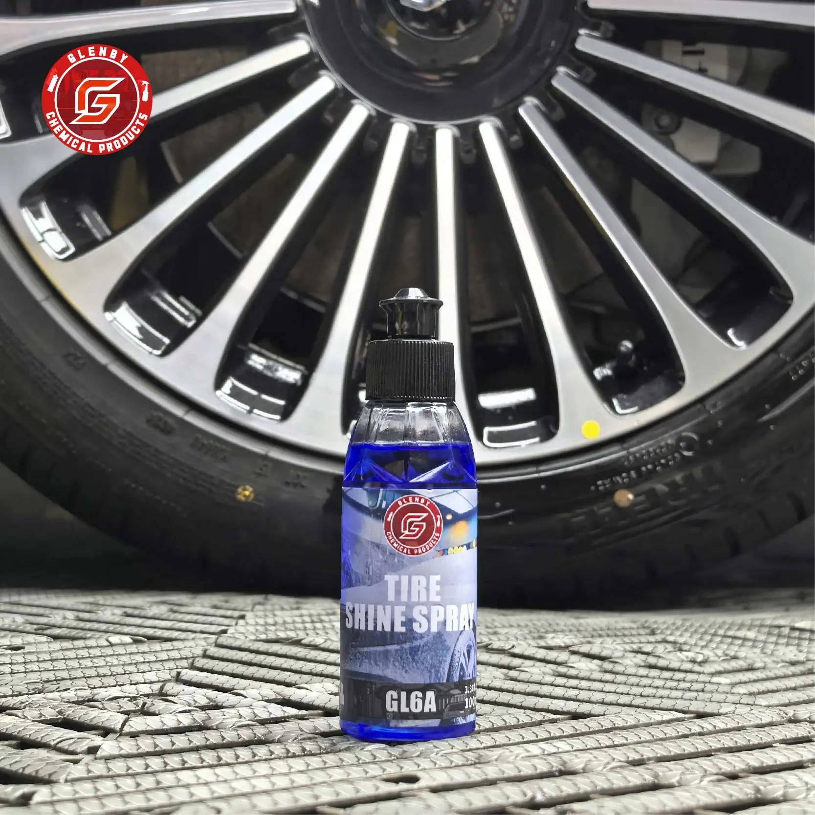 Glenby GL6A Tire Shine Spray – Wet Black Glossy Finish with One Quick Spray – 100ml / 200ml / 300ml / 500ml – $12–40