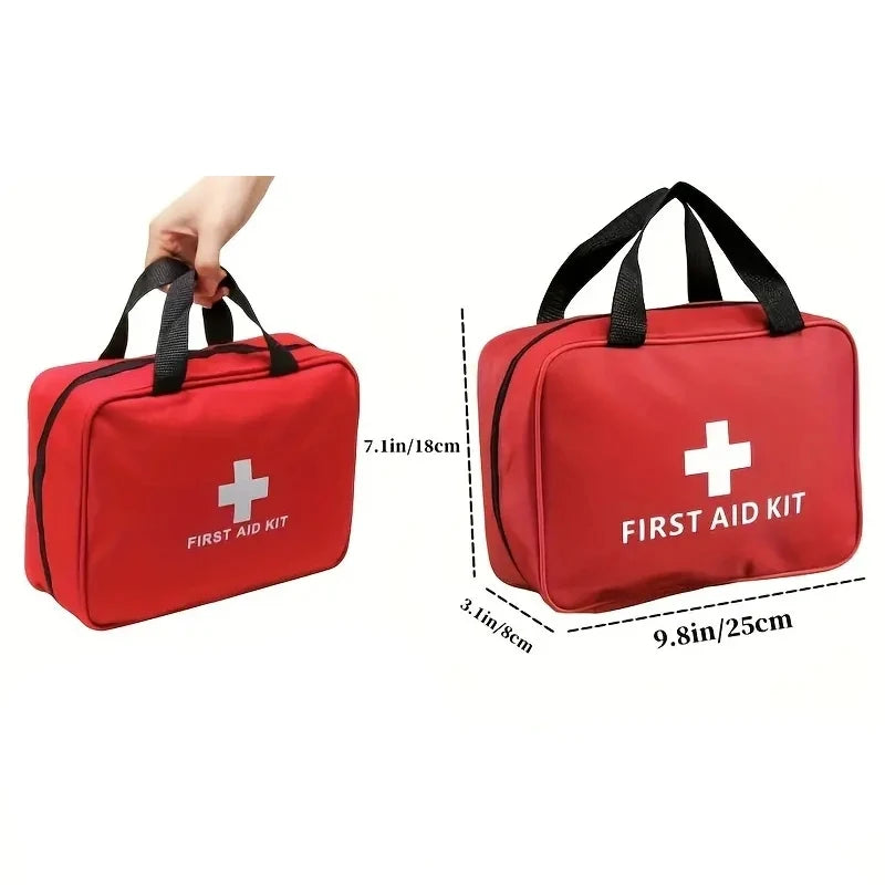 184-Piece First Aid Kit Multi-Purpose Emergency Medical Supplies Portable Medical Bag for Outdoor Hiking Camping Motorcycle Travel Home