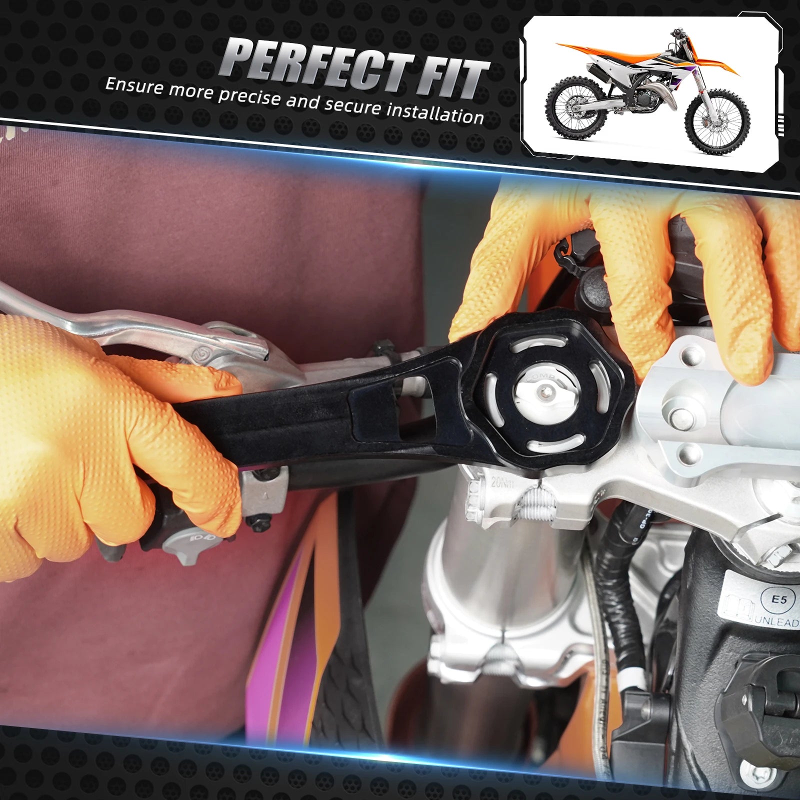 NICECNC 48mm Fork Cap Suspension Tool – WP XACT-USD Closed Cartridge – 7075 Aluminum – KTM / Husqvarna / GasGas 2023–2024 – $39