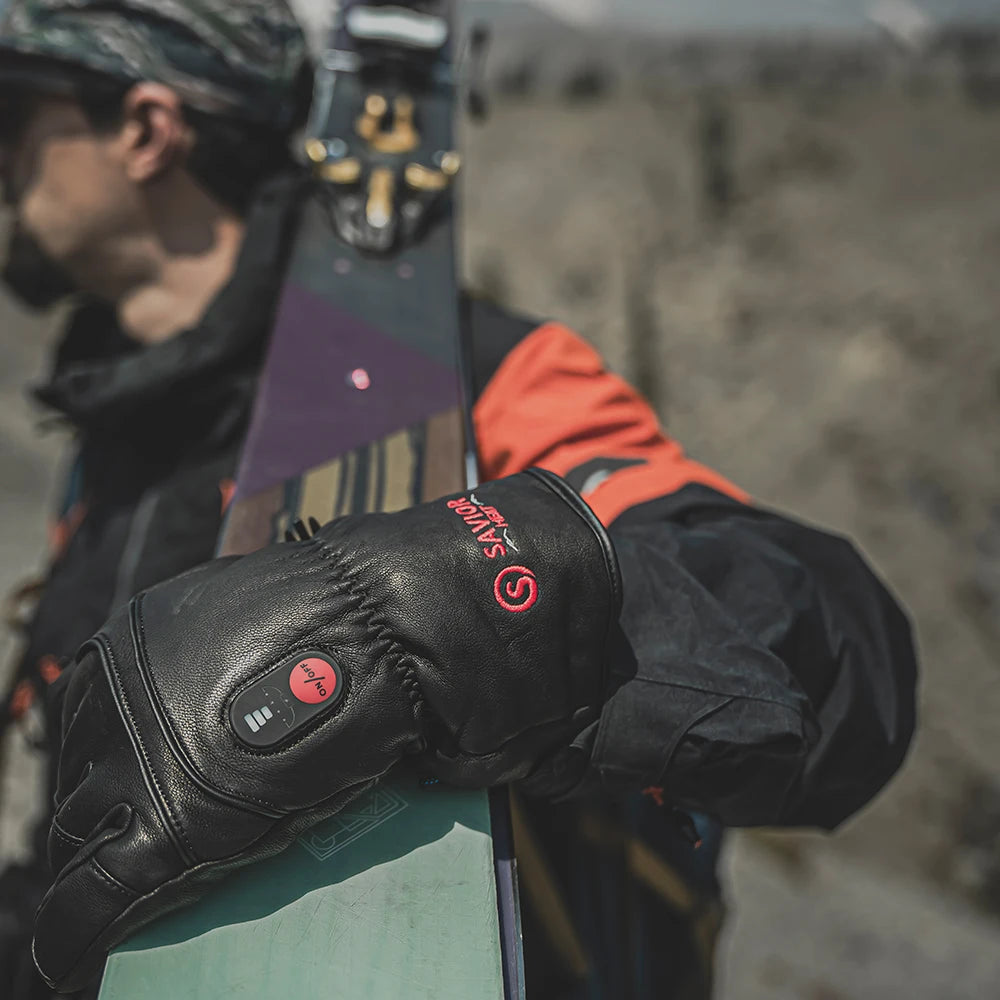 Savior Heat Electric Heated Gloves for Men Women Rechargeable Battery Ski Heating Glove Skiing  Snowboarding Motorcycle 2022