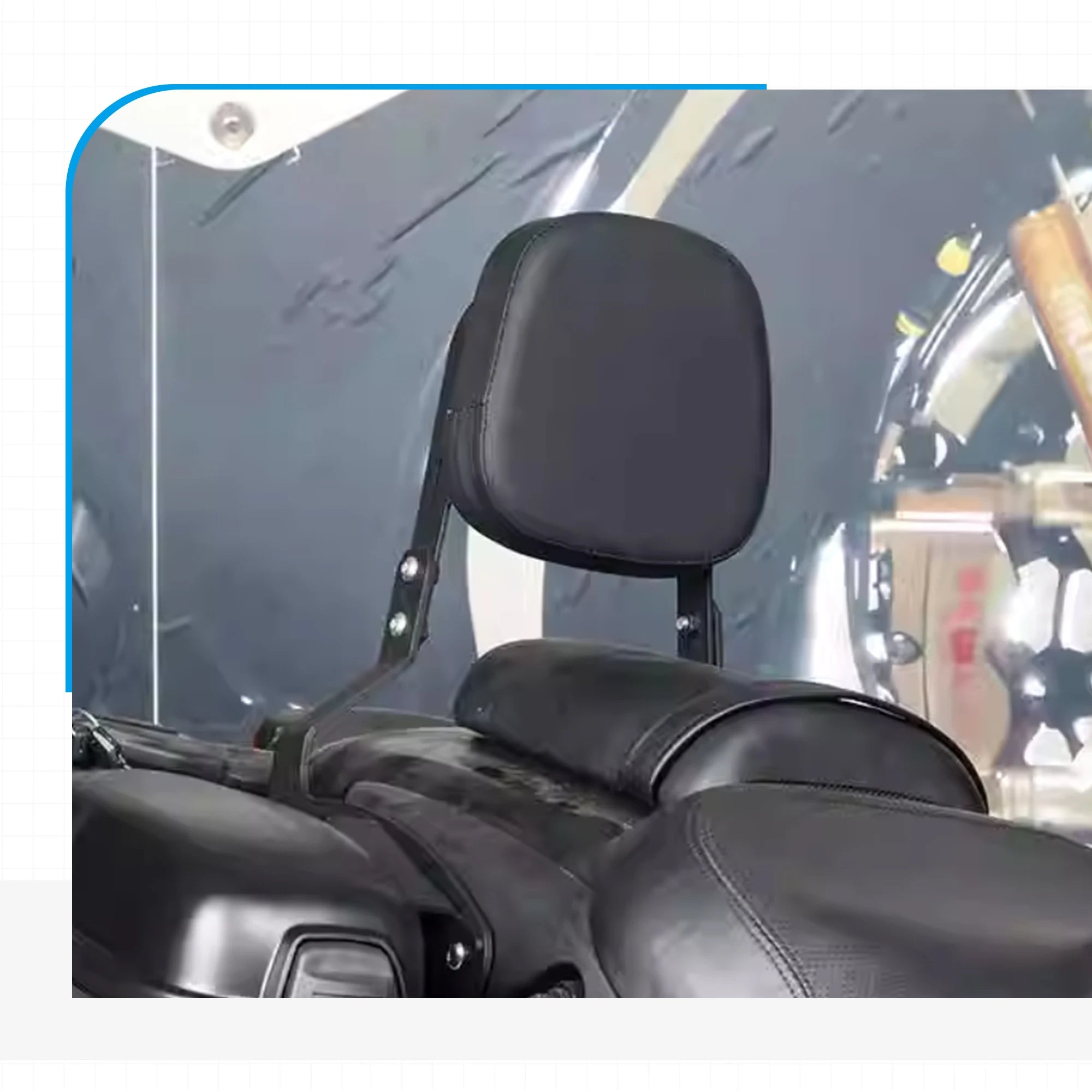 For Kawasaki Eliminator 500 2024 2025 Motorcycle Eliminator 500 Rear Passenger Detachables Backrest Sissy Bar With Cushion Pad