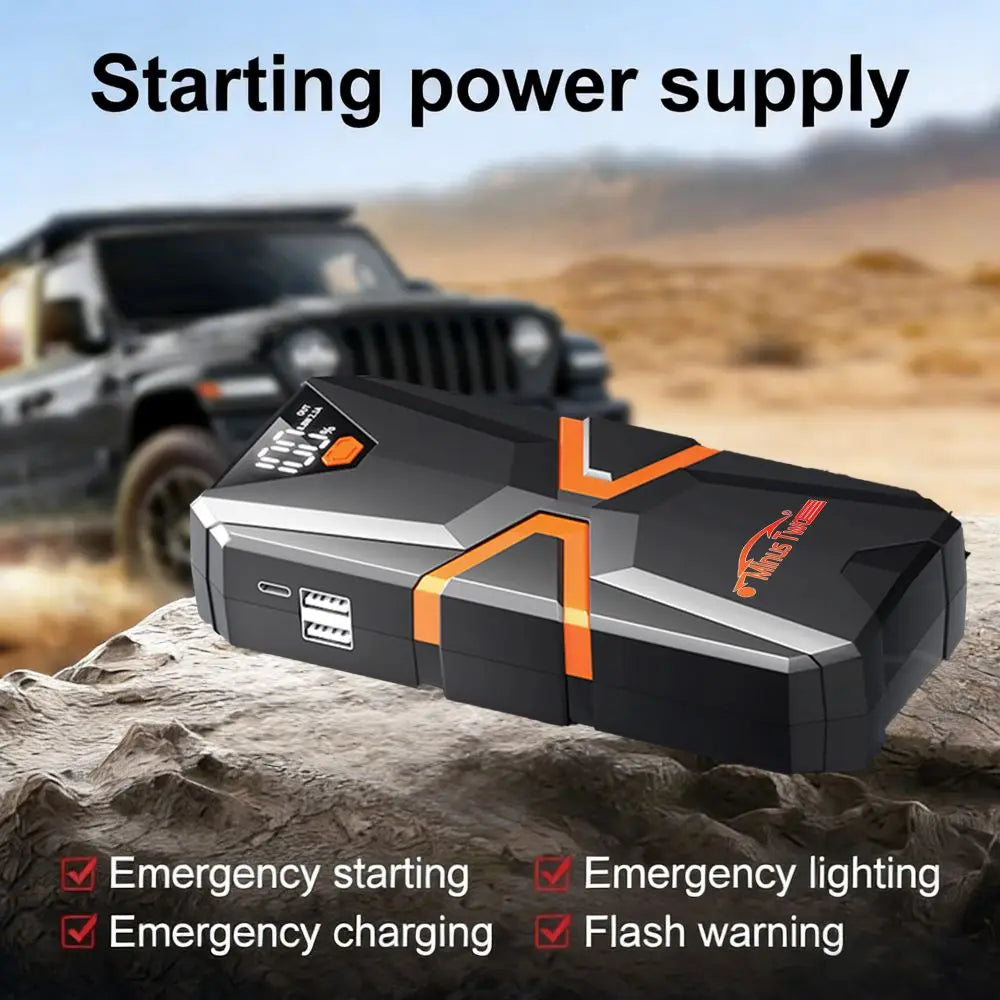 2000A Car Jump Starter – Portable Power Bank Battery Booster for 12V Petrol (6.0L) & Diesel (5.0L)