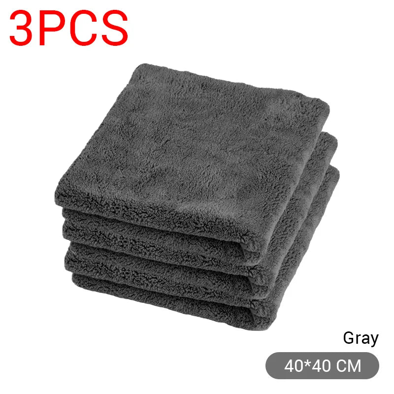 Microfiber Cleaning Cloth 1/3/6/9PCS, 40x40CM Extra Soft Wash & Drying Towels for Bike
