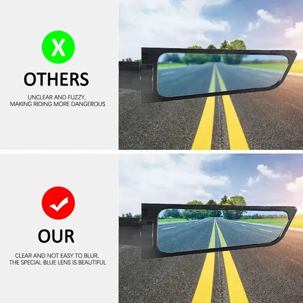 Kawasaki Z-Series Rotatable Winglet Rearview Mirror Pair 360° Adjustable for Z1000 Z900 Z800 Z750 Z650 Z400 Z300 Z250 Z125