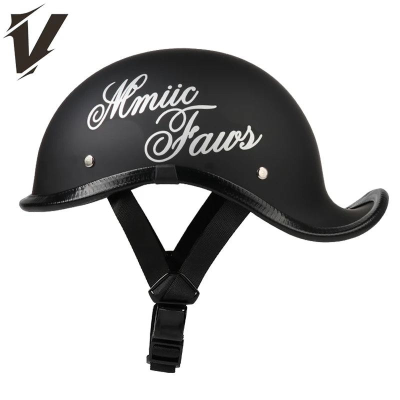 Half Helmets – 2026 Retro Motorcycle Helmet, Lightweight Trendy Riding & Biker Design