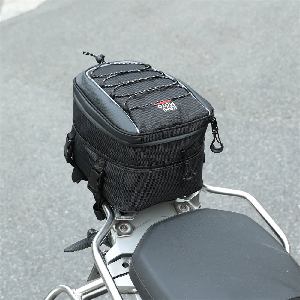 Motorcycle Backpack – KEMIMOTO Waterproof 7L–12L Expandable Riding Bag