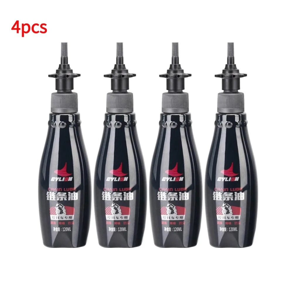 Motorcycle Chain Lubricant Oil 120ml – Anti-Rust Anti-Wear Dust-Proof High-Temp – On-Road & Off-Road – 1 / 2 / 3 / 4 / 5 / 10 Bottle Bundles – $25–128
