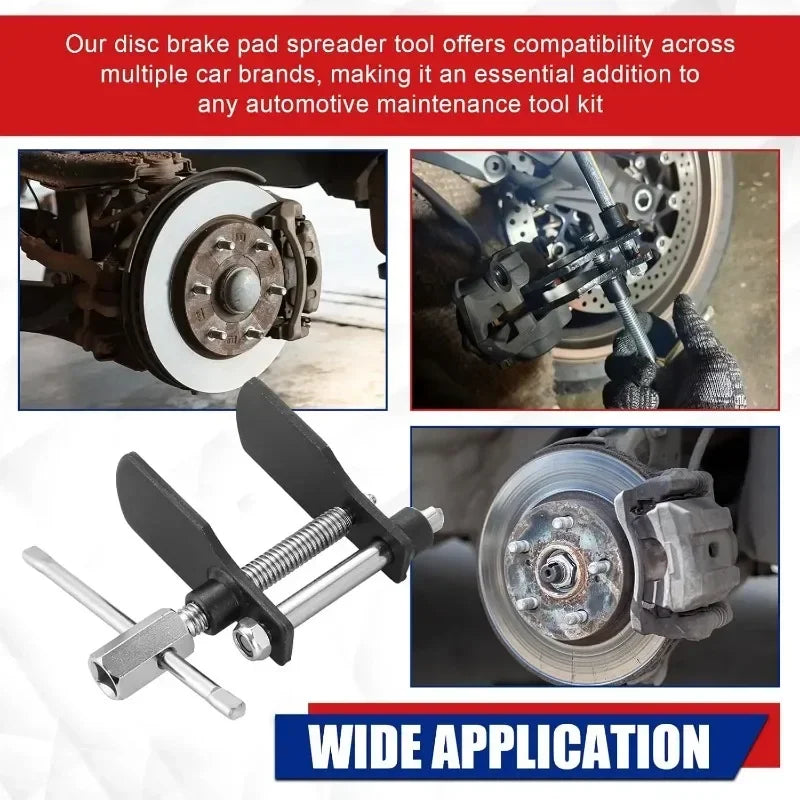 Heavy Duty Brake Pad Spreader Caliper Piston Compression Tool – Brake Caliper Tools – Car Motorcycle Disc Brake Repair Kit for Pad Replacement – Chromium Vanadium Steel – Black – $27