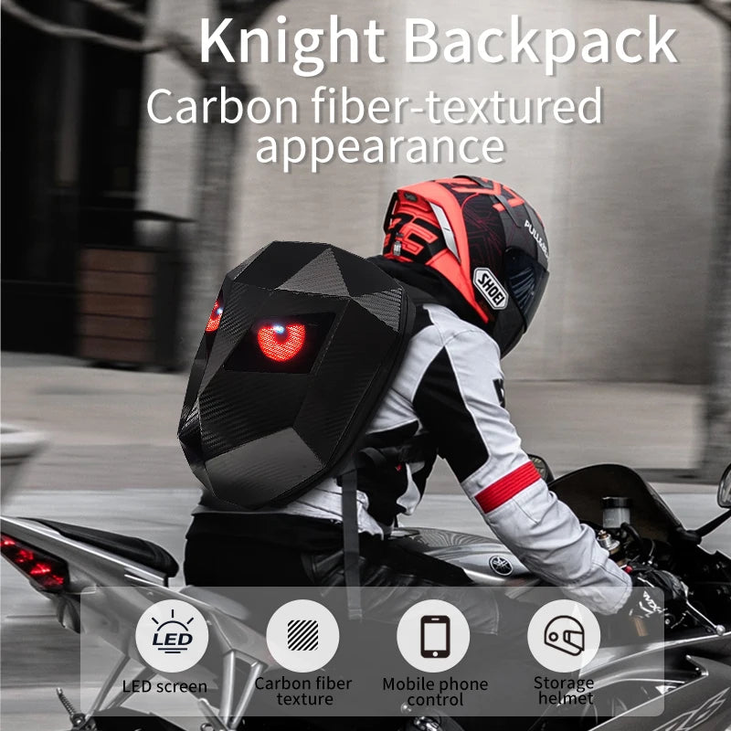 Motorcycle Backpack – Hard Shell Waterproof Helmet & Riding Gear Bag