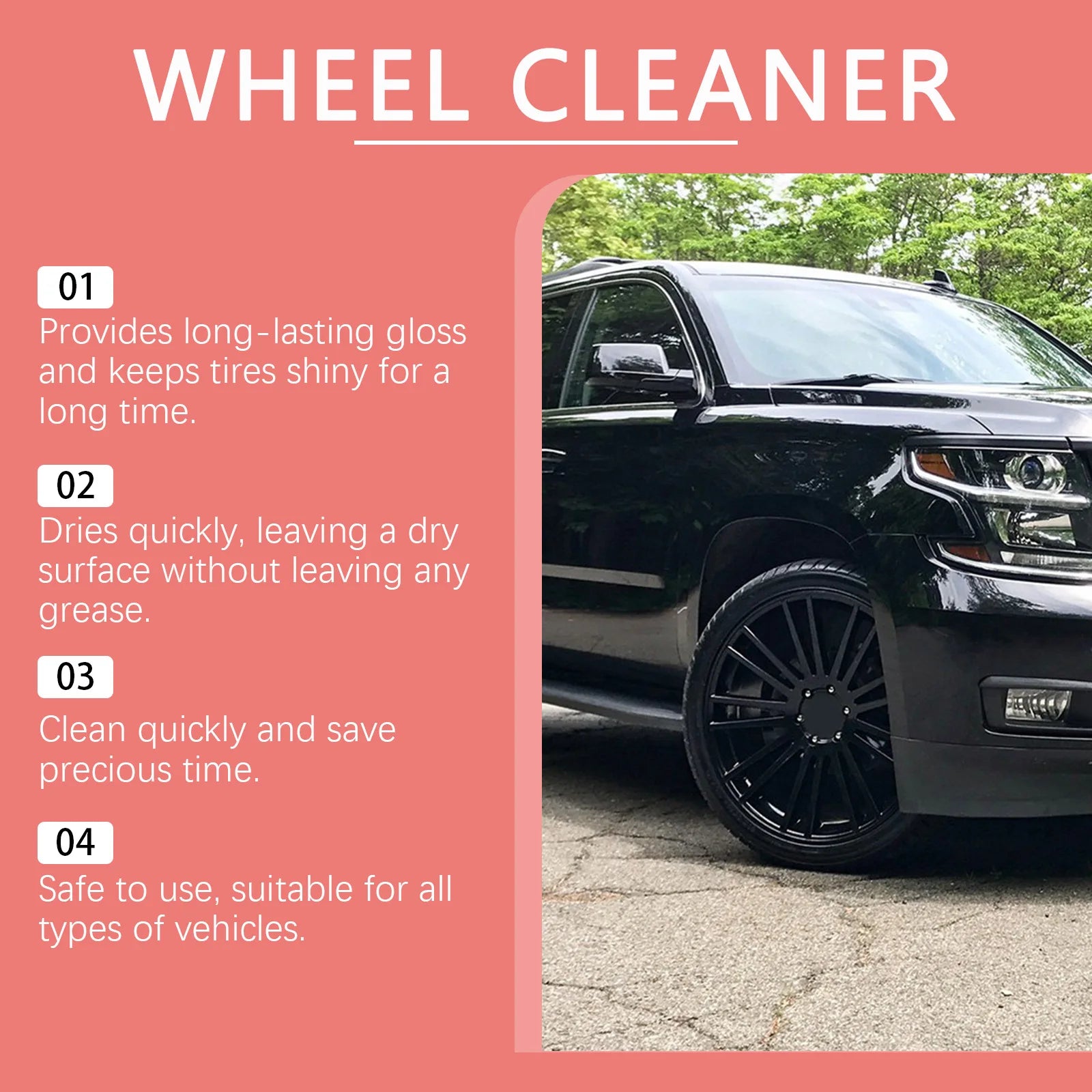Professional Wheel Cleaner & Alloy Rim Spray 237ml – Brake Dust Remover Tire Renovator Long-Lasting Shine – 1pc / 2pc / 3pc / 4pc – $12–55