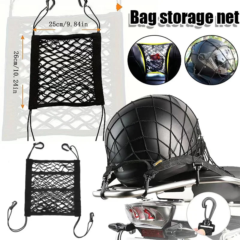 Cargo Net – High Elastic Double Layer Motorcycle Helmet & Luggage Net