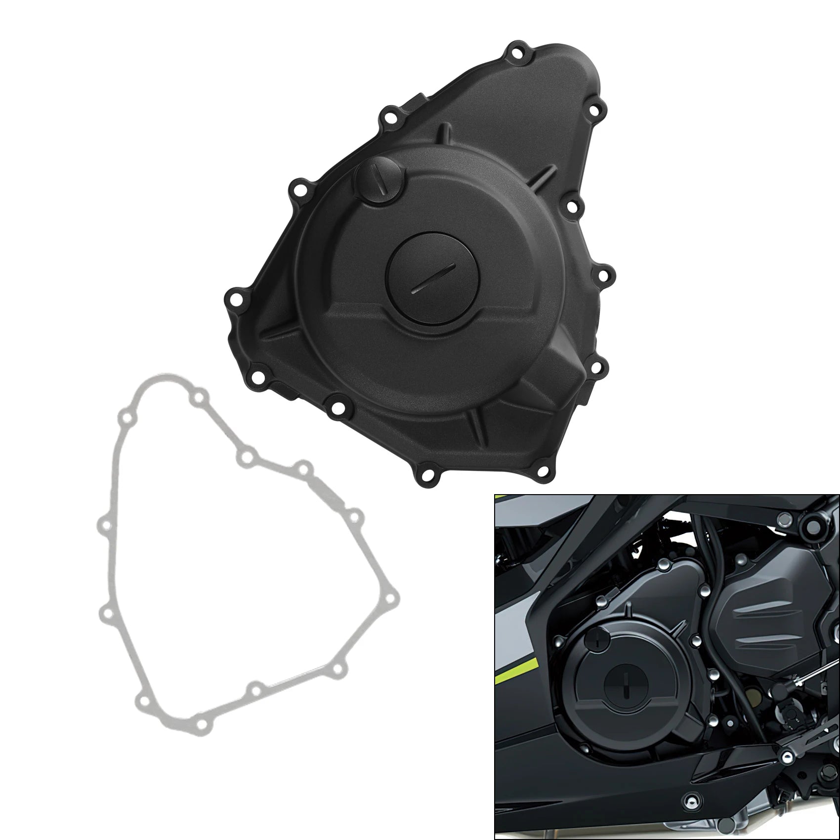 Stator Cover Crankcase Engine Fit For Kawasaki Ninja 400 Z400 2018-2024 Z500 2024 Motorcycle