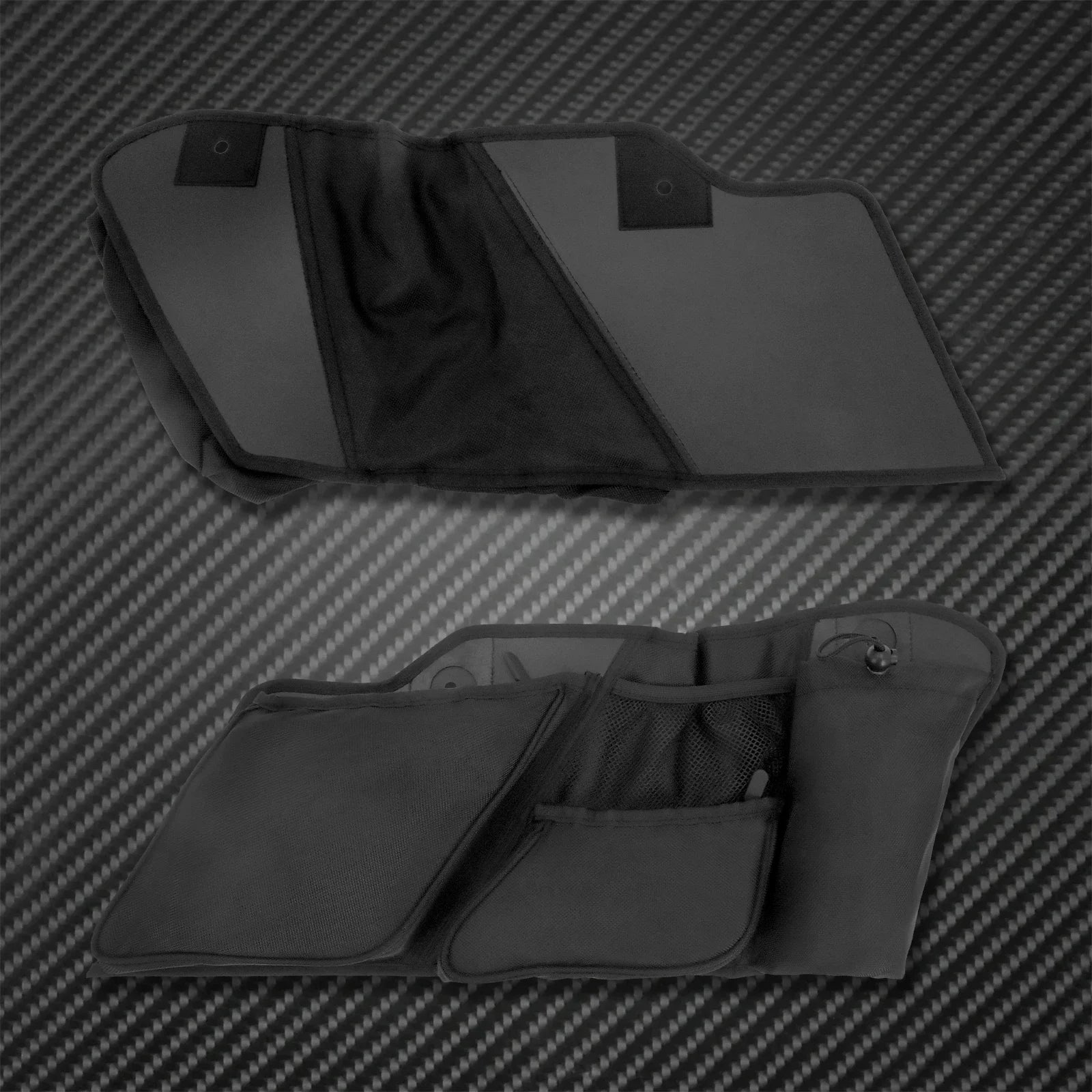 MACTIONS Motorcycle Inner Tool Bags Liners Organizer Storage Saddlebag for Harley Touring Road King FLHR Street Glide Electra Glide FLHX 2014-Up – Nylon (1 Pair)