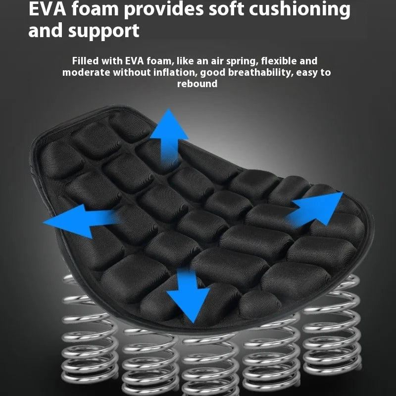Motorcycle Seat Cushion – 3D Comfort Gel Pad Breathable Seat Cover