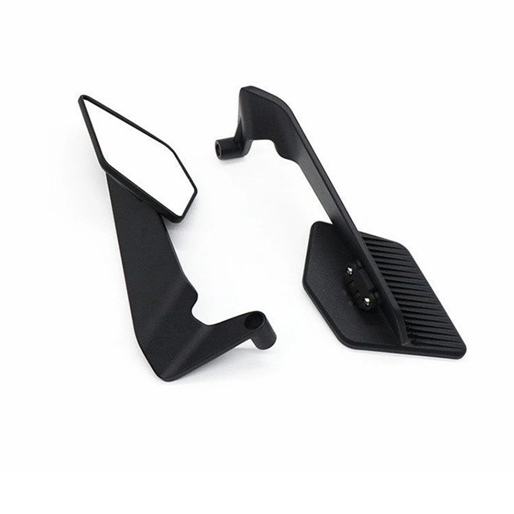 HVLMHA Yamaha MT-07 MT-09 MT-10 Stealth Winglet Rotatable Motorcycle Mirror CNC Aluminium Adjustable Rearview Motorcycle Mirror Kit 2021-2023
