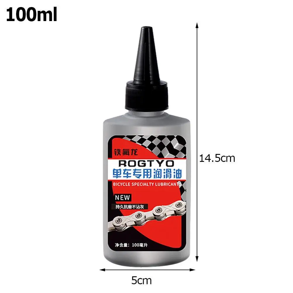Teflon Dry Lube Chain Oil 100ml – MTB Road Mountain Bike – Fork Flywheel Chain Brake – Dust-Proof Waterproof Anti-Rust Anti-Wear – $12