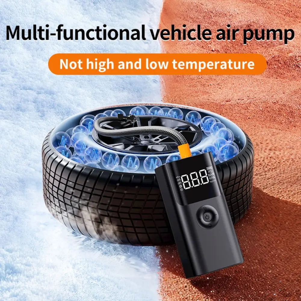 4-in-1 Jump Starter 1000A 12V – Wireless Tire Inflator, LED SOS Light & Power Bank for Car, Motorcycle & Bicycle