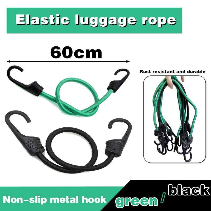 Bungee Straps – 2/4/6PCS Elastic Motorcycle Cargo Straps with Hooks