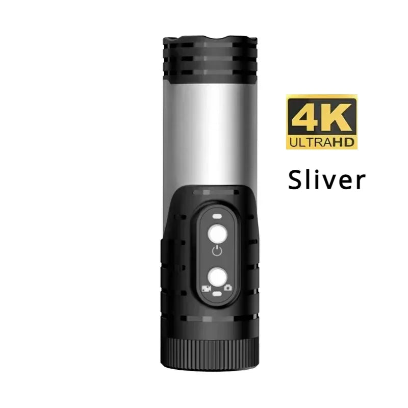 DIXSG 4K / 1080P WiFi Sports Action Camera IP66 Waterproof EIS Anti-Shake H.265 120° Wide-Angle No Screen Record While Charging Motion Detection Bicycle Motorcycle Helmet Cam Camcorder