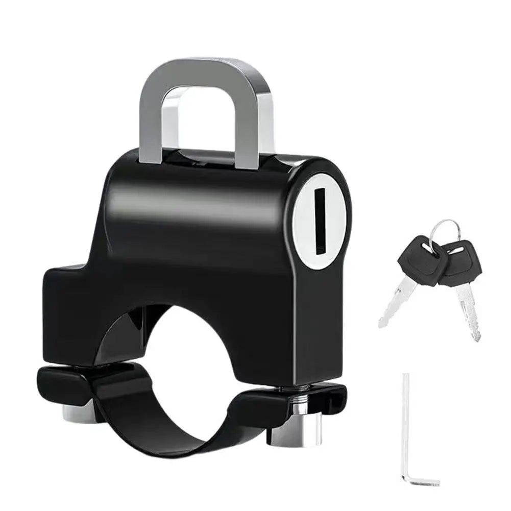 Helmet Lock for Motorcycle Scooter Atv Bicycle Universal Security Anti-theft Handlebar Lock 20mm-26mm with Keys Handle Locks