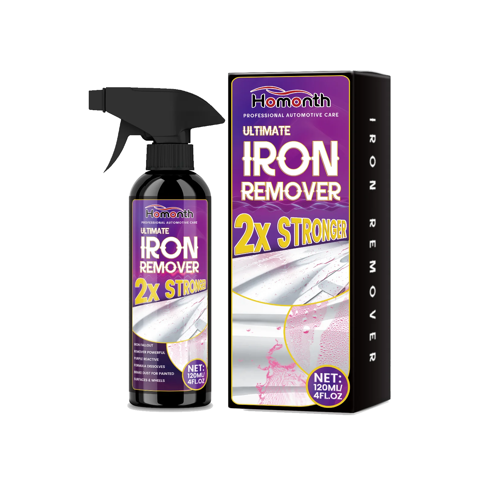 Car Cleaning Iron Remover and Rust Spray