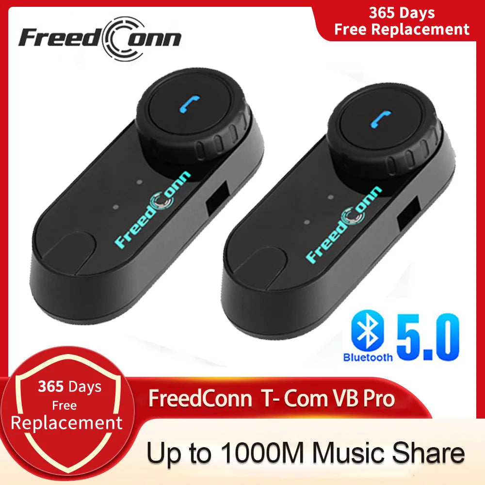 FREEDCONN T-COM VB Motorcycle Bluetooth Intercom – 6-Rider Group