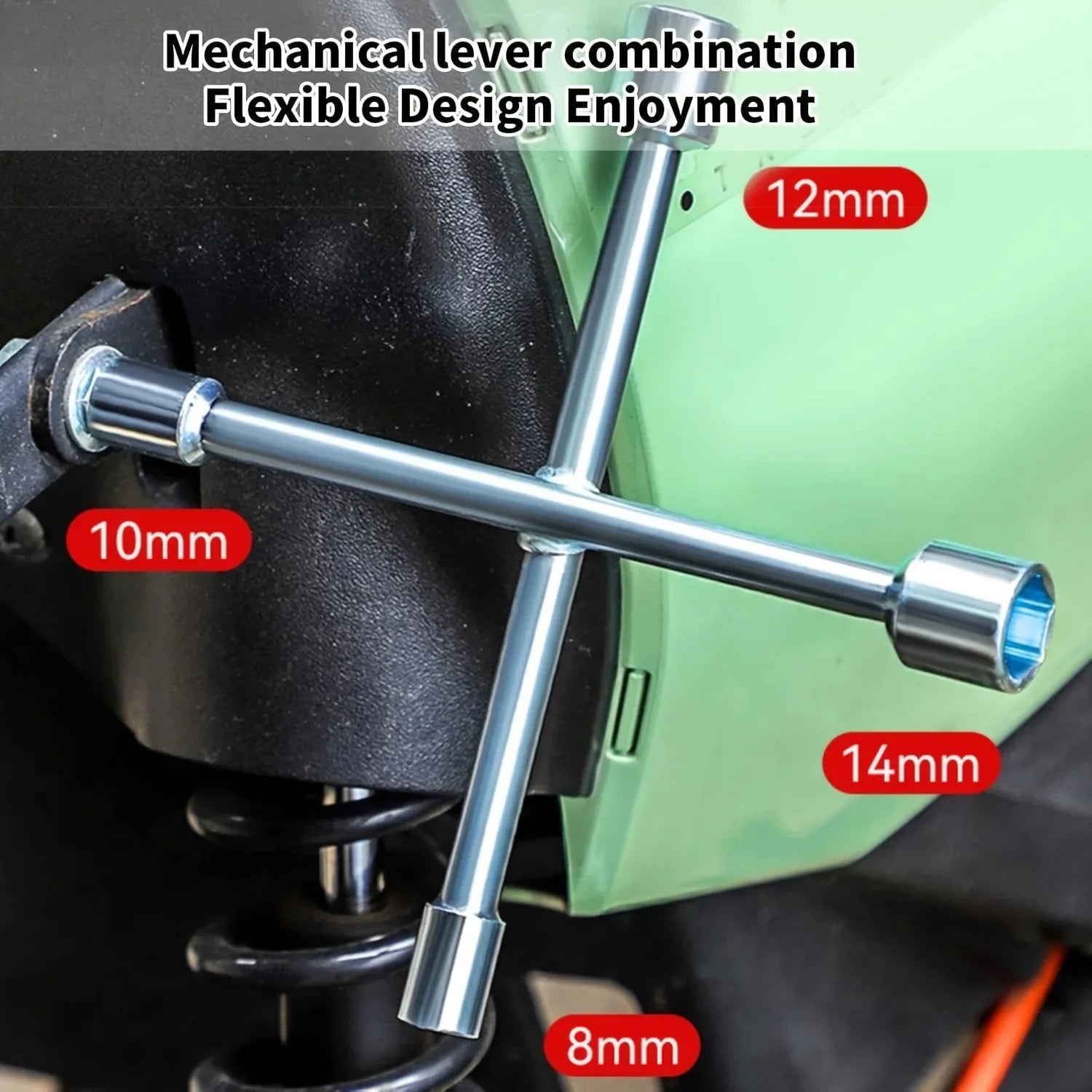 NIUXIANG 8-Piece Socket Wrench, Screwdriver & Hex Tool Kit – Bicycle & Motorcycle Repair – Portable Tool Bag – $14