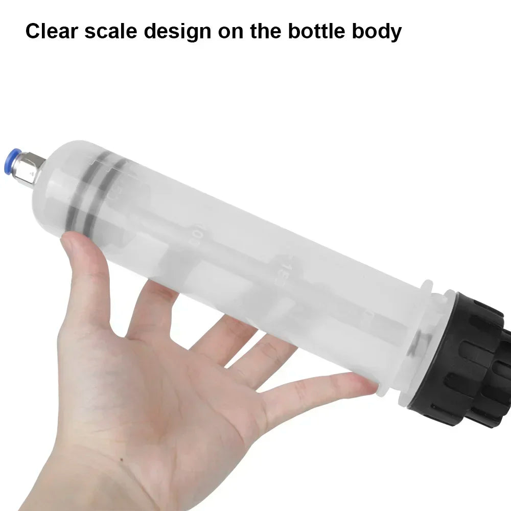 200cc Car Oil Change & Brake Bleeder Fluid Pump Extractor Filling Syringe Bottle – Brake Bleeding Tools for Universal Truck Motorcycle Vehicle – Black – $11