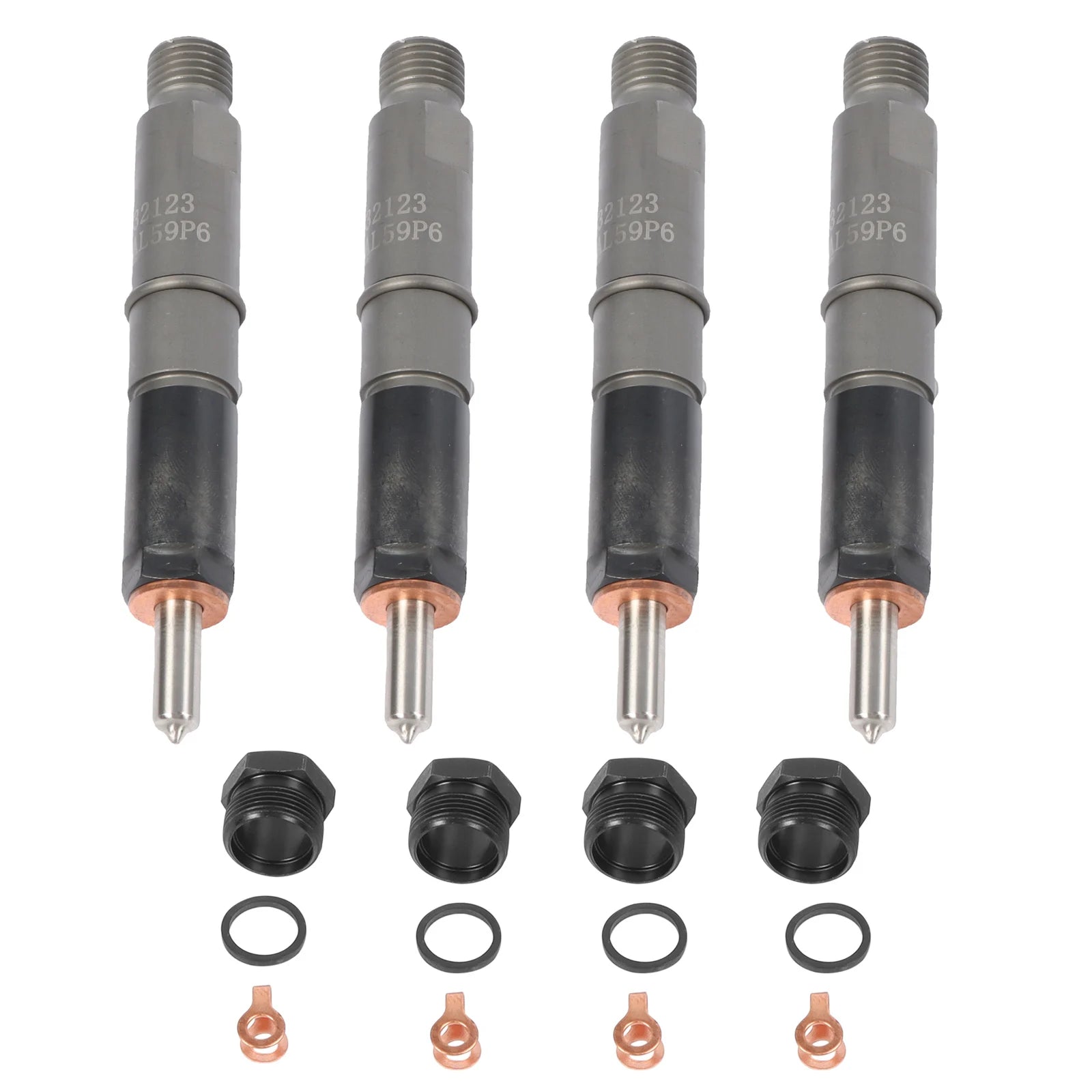 4pcs NEW Fuel Injectors NozzleS 3932123 Replacement for Cummins 4BT 3.9L Diesel Engine Truck with 3 Months Warranty