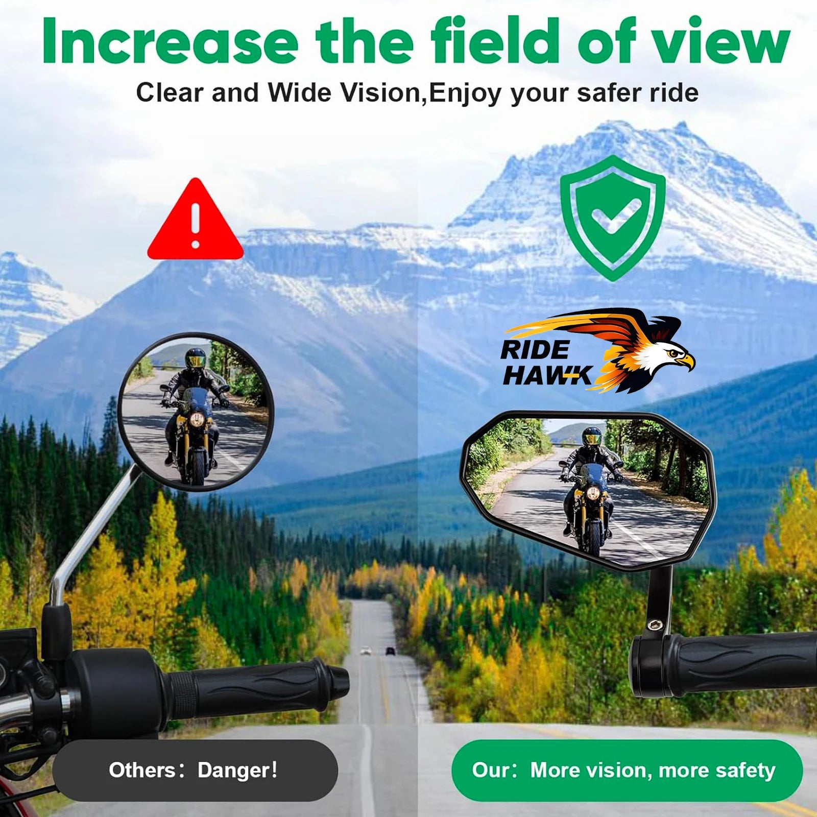 Bar End Motorcycle Mirrors