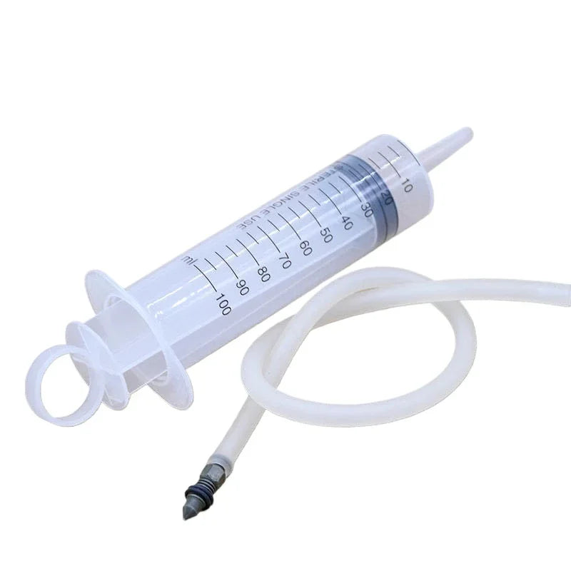 Motorcycle Brake Bleeder Syringe Tool Kit – Brake Bleeding Tools 100ml Hydraulic Disc Brake Caliper Fluid Extractor & Bleeding Tool with 30cm Hose – $14
