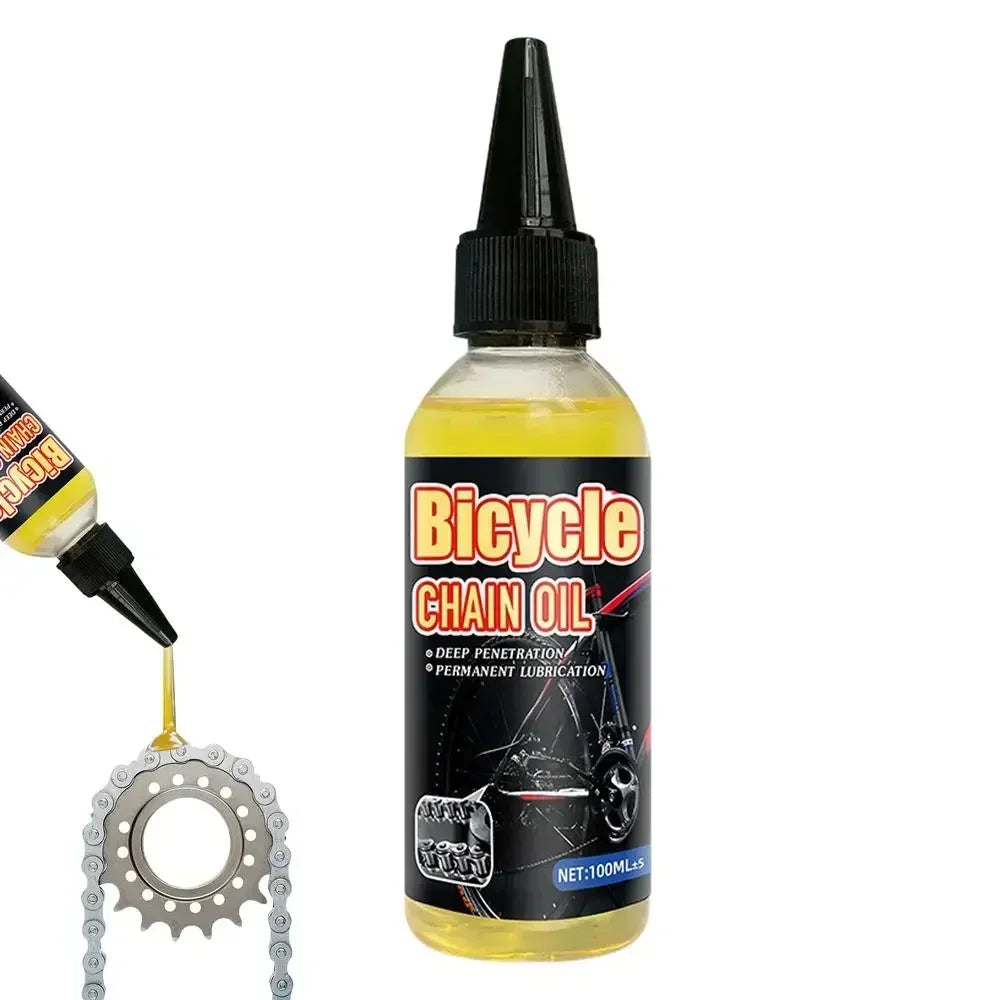 Bicycle & Motorcycle Dry Lube Chain Oil – MTB Road Bike Mountain Bike Fork Flywheel Chain Cycling – 100ml / 300ml – $12–22