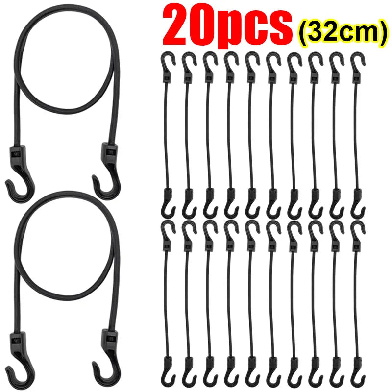 Bungee Straps – Heavy Duty Elastic Tie Down Straps with Hooks