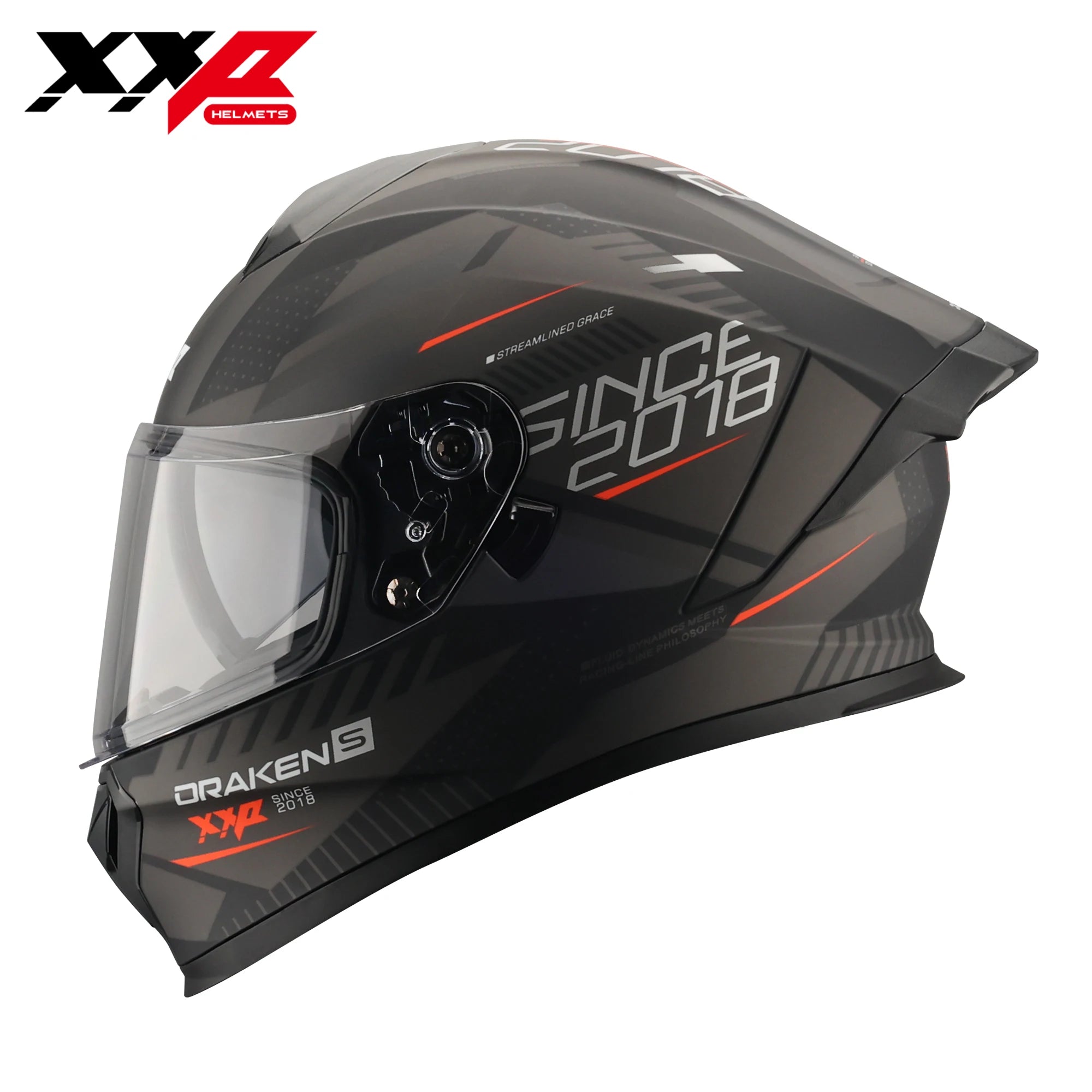Full Face Racing Helmet with Air Flow and Spoiler