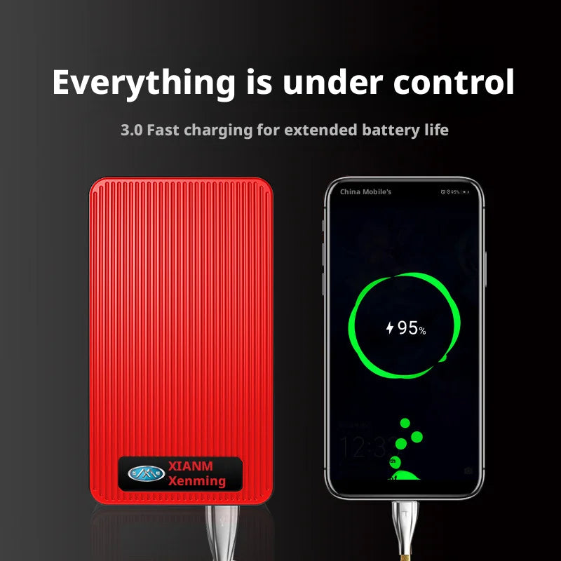 Minus Two 800A Car Jump Starter 12V – Emergency Battery Booster Power Bank with LED Light for Auto, Motorcycle & SUV (Petrol & Diesel)