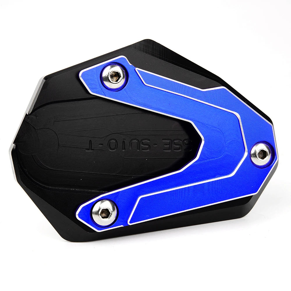 For VStrom 800DE 1000 1050 DE GSXS 750 1000 GT 1050 XT GSR750 GSX8S GSX8R CNC Motorcycle Kickstand Foot Side Stand Extension Pad – ZYAKO CNC Aluminum Anodized Blue Black Red Grey Gold